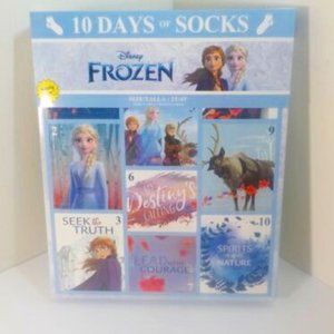 Disney Frozen Quarter Height Socks Size 2T-4T, 10 Days of Socks Advent